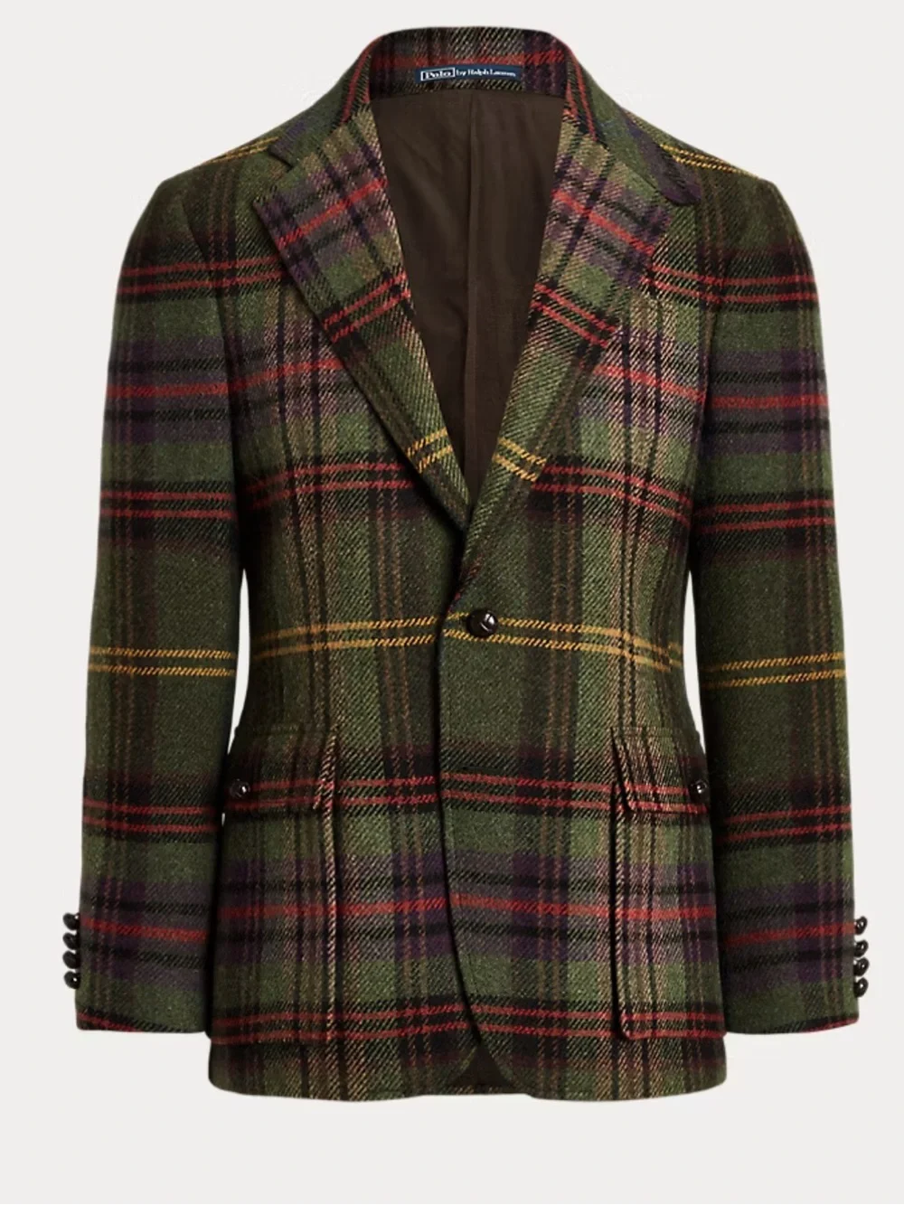 NWT Polo Ralph Lauren The RL67 Plaid Tweed Jacket - Size 38R